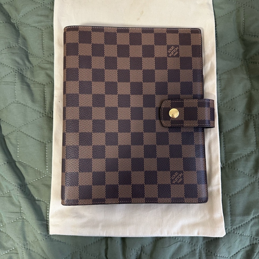 Louis Vuitton Damier Ebene A5 Large Ring Agenda